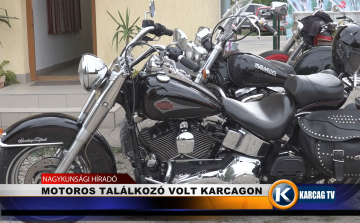 MOTOROS TALÁLKOZÓ VOLT KARCAGON