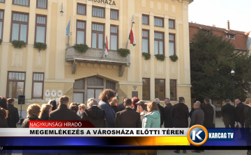 MEGEMLÉKEZÉS A VÁROSHÁZA ELŐTTI TÉREN
