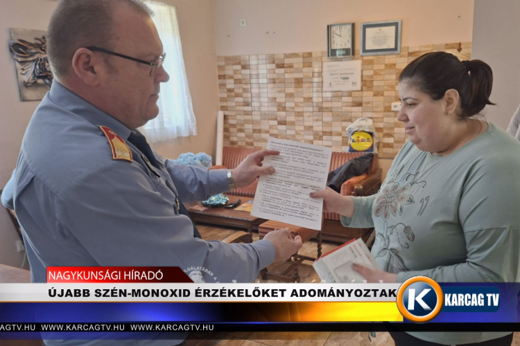 ÚJABB SZÉN-MONOXID ÉRZÉKELŐKET ADOMÁNYOZTAK