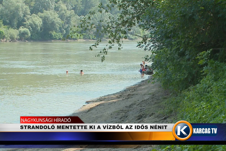 STRANDOLÓ MENTETTE KI A VÍZBŐL AZ IDŐS NÉNIT 