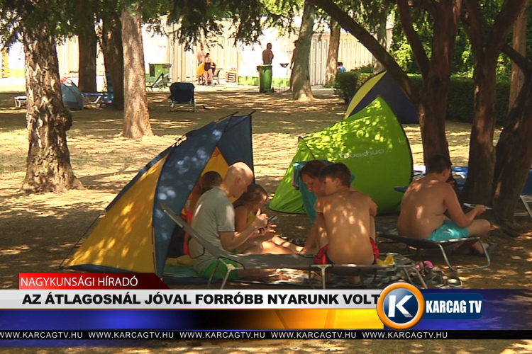 AZ ÁTLAGOSNÁL JÓVAL FORRÓBB NYARUNK VOLT