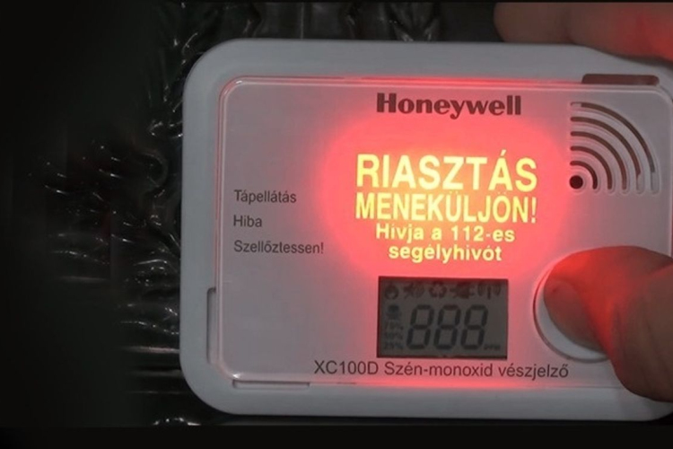 Ismét jól jelzett a szén-monoxid-érzékelő