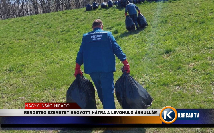 RENGETEG SZEMETET HAGYOTT HÁTRA A LEVONULÓ ÁRHULLÁM