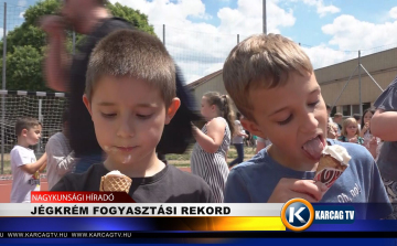 JÉGKRÉM FOGYASZTÁSI REKORD