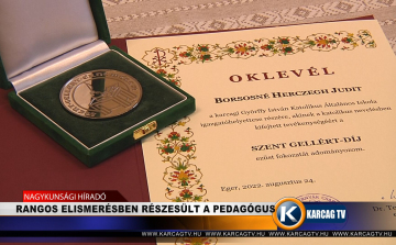 RANGOS ELISMERÉSBEN RÉSZESÜLT A PEDAGÓGUS