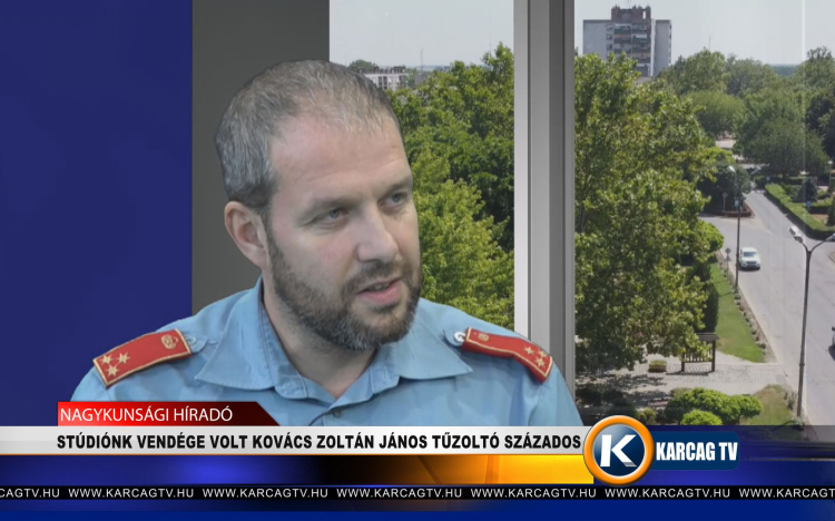STÚDIÓNK VENDÉGE VOLT KOVÁCS ZOLTÁN JÁNOS TŰZOLTÓ SZÁZADOS 