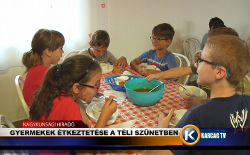 GYERMEKEK ÉTKEZTETÉSE A TÉLI SZÜNETBEN