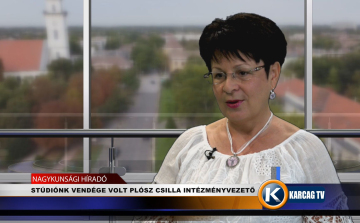 STÚDIÓNK VENDÉGE VOLT PLÓSZ CSILLA INTÉZMÉNYVEZETŐ