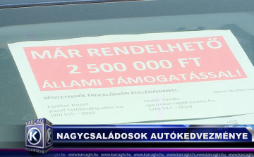 Nagycsaládosok autókedvezménye