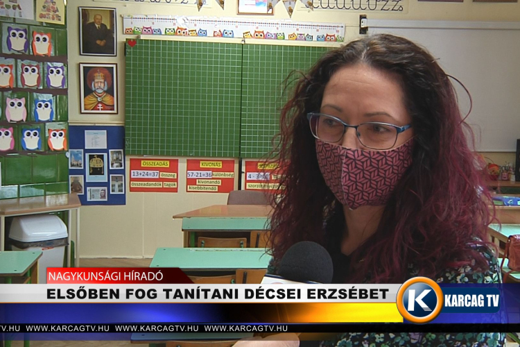 Elsőben fog tanítani Décsei Erzsébet