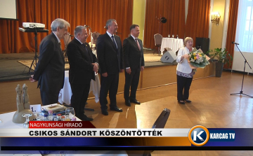 CSIKOS SÁNDORT KÖSZÖNTÖTTÉK