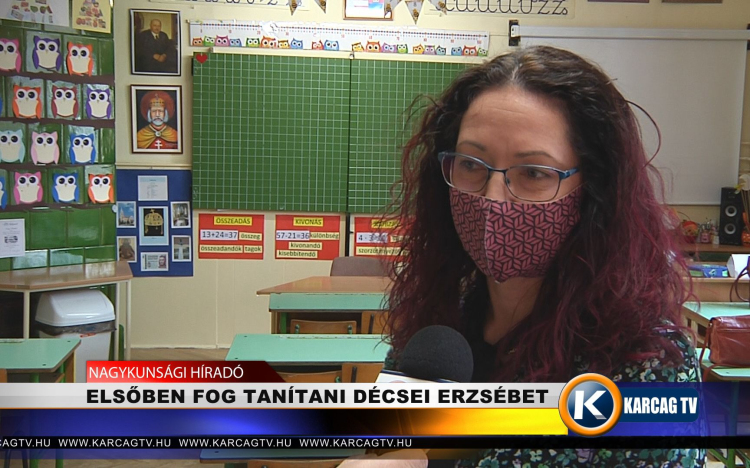 Elsőben fog tanítani Décsei Erzsébet