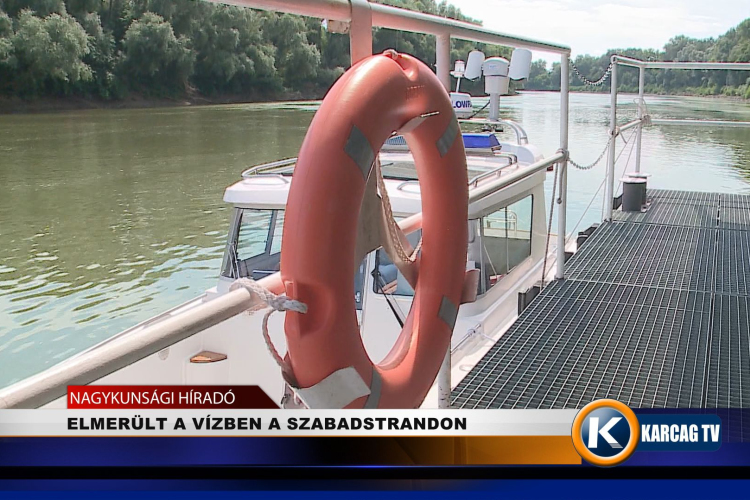 ELMERÜLT A VÍZBEN A SZABADSTRANDON 