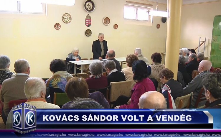 F. KOVÁCS SÁNDOR VOLT A VENDÉG