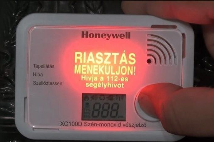  Lakásotthonban élőket mentett meg a szén-monoxid-érzékelő