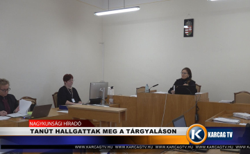 TANÚT HALLGATTAK MEG A TÁRGYALÁSON