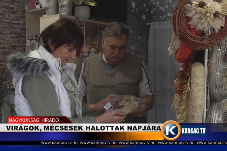 VIRÁGOK, MÉCSESEK HALOTTAK NAPJÁRA