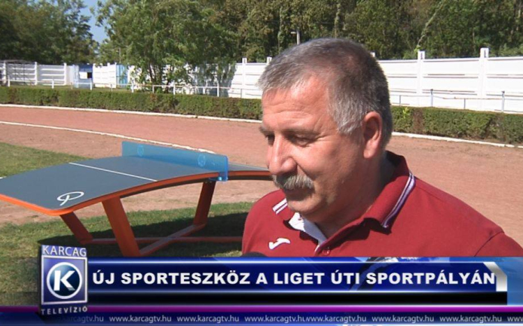 ÚJ SPORTESZKÖZ A LIGET ÚTI SPORTPÁLYÁN