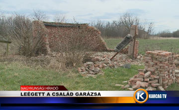 Leégett a család garázsa